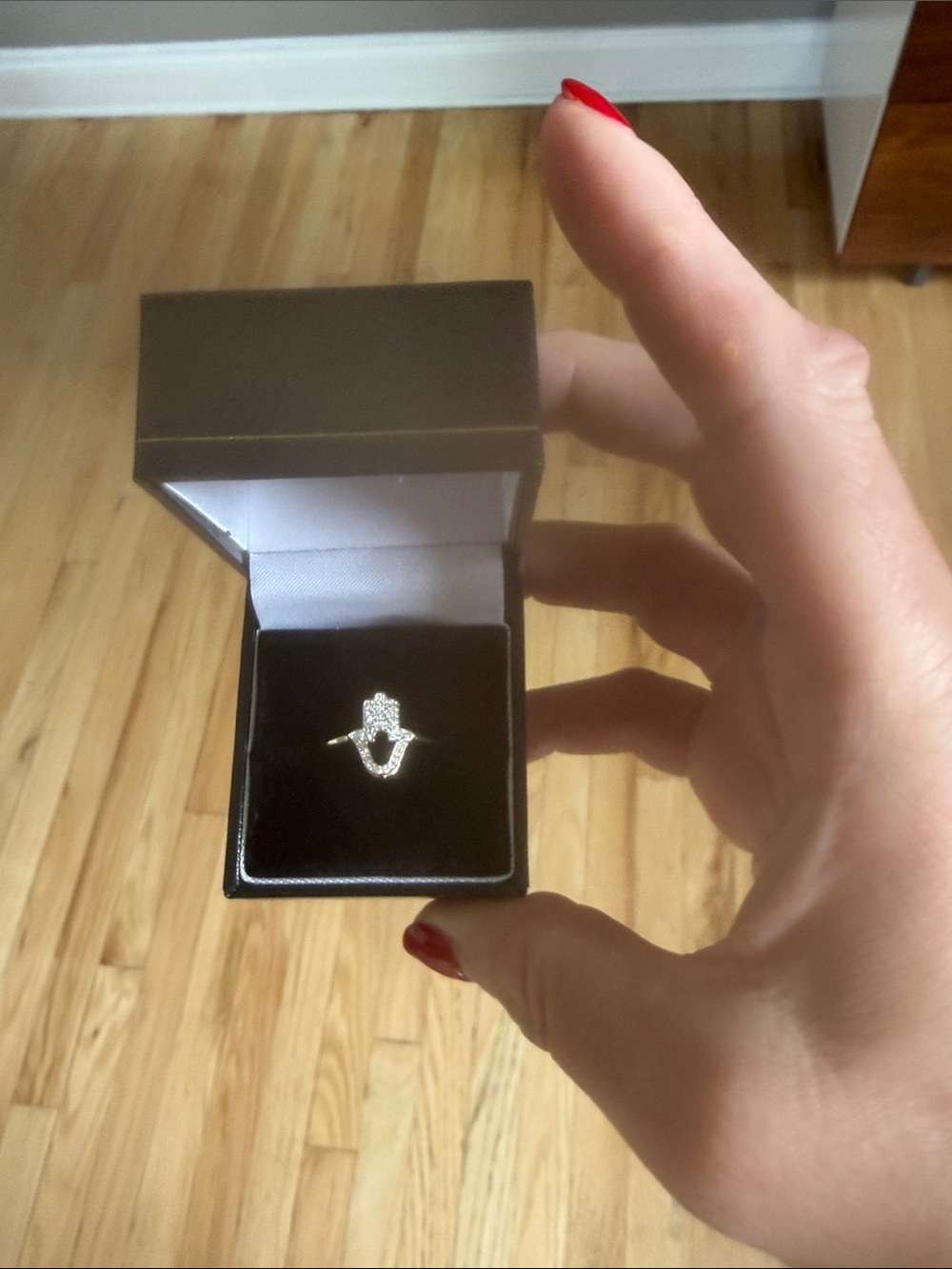 Women’s Diamond Hamsa Ring